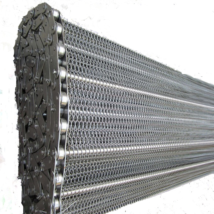 304不锈钢链条式网带 食品烘干机网带网链 速冻食品耐低温输送带