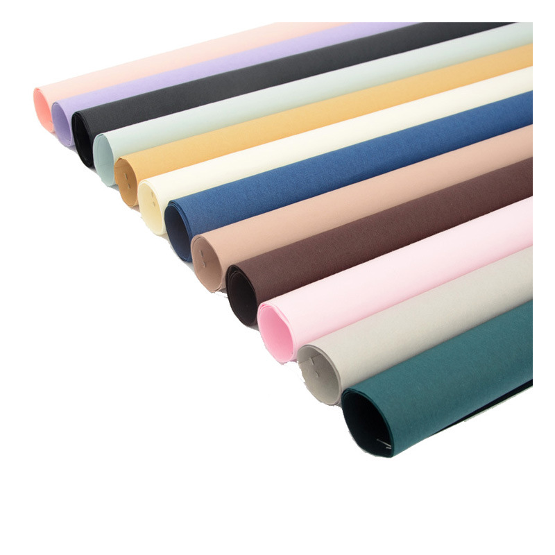 Papel de color sólido papel Kraft ramo coreano papel de embalaje flores material de embalaje de regalo papel Kraft