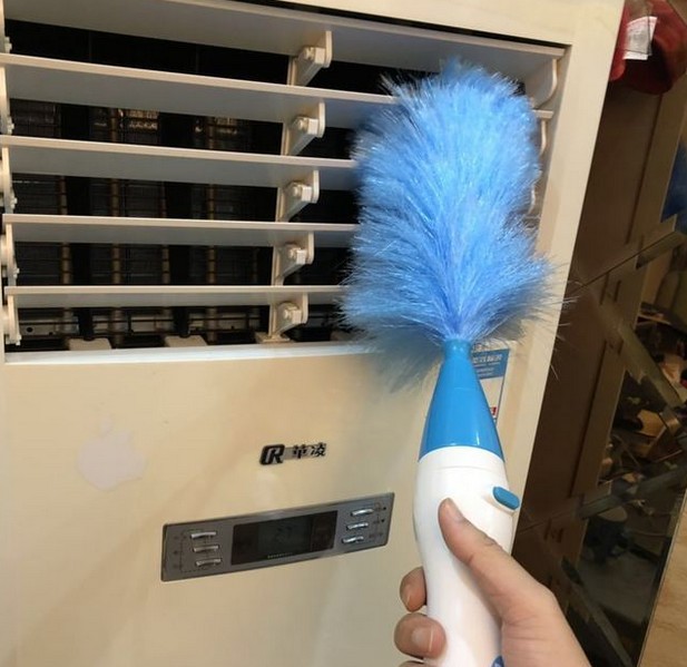 Spin Duster Electric Feather Duster Cleaning brush a duster Dust Shan 360 Electric Feather Duster