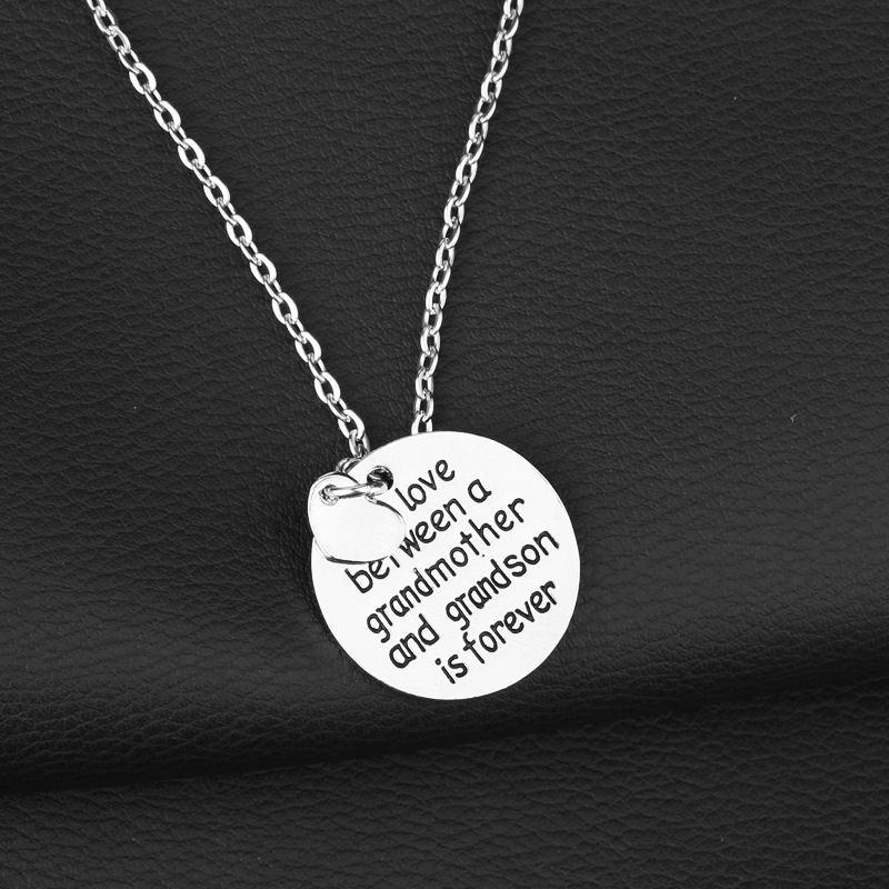 Hot Sale The Love Between A Grandmother Love Mother's Day Necklace Accessories Wholesale Nihaojewelry display picture 4