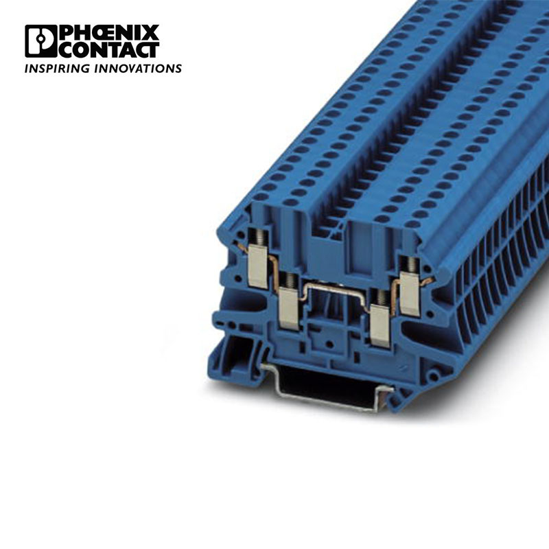 菲尼克斯 直通式接线端子 - UT 2,5-QUATTRO BU - 3044555-50