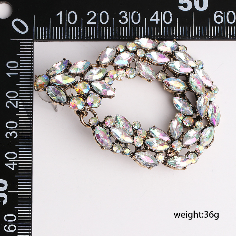 52968 Jujia Neue Retro Diamant Gepolsterte Geometrische Ohrringe Europäische Und Amerikanische Mode Persönlichkeit Übertriebene Ohrringe Frauen Schmuck display picture 14