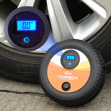 车载充气泵 12v便携式汽车打气泵应急轮胎数显智能预设测胎压批发