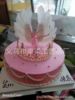 Factory spot cake, feathers, small wings Creative birthday cake white feathers little angel wings