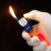 WM0098 Creative Dice Flame Fighting Lighting Personality Bright Light Smooth Men's Gift Manufacturer wholesale