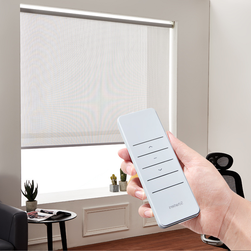 Original customized electric mute curtain electric roller shutter intelligent automatic remote control voice Office full shading finished product