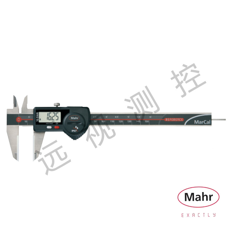 马尔mahr数显防水卡尺IP67 16EWR-C 带陶瓷测量面 4103072 圆杆