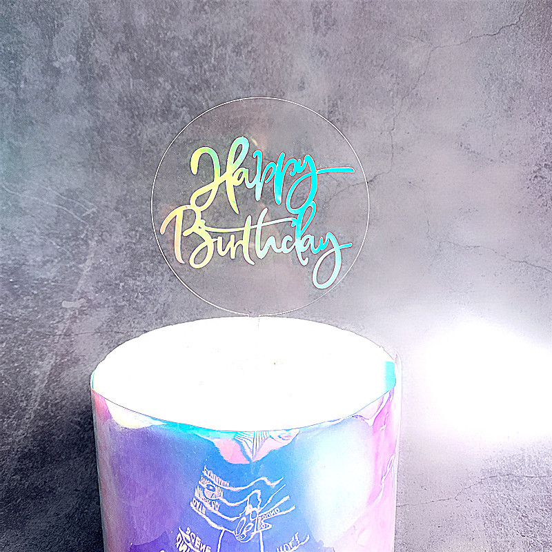 Party Occasion Acrylic Material Birthday Round Letter Arylic Party Cake Decorating Supplies Party Supplies Cake Decorating Supplies