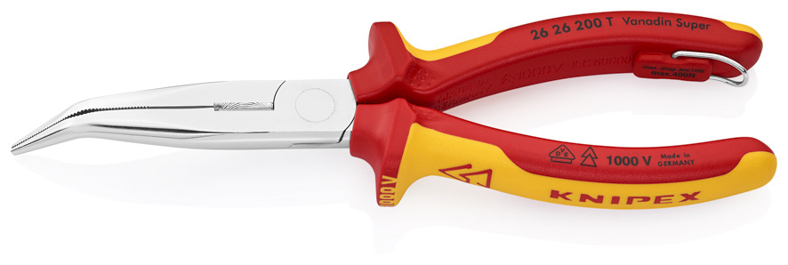 德国 凯尼派克KNIPEX  夹钳 尖嘴钳(长半圆嘴钳)  26 26 200 T