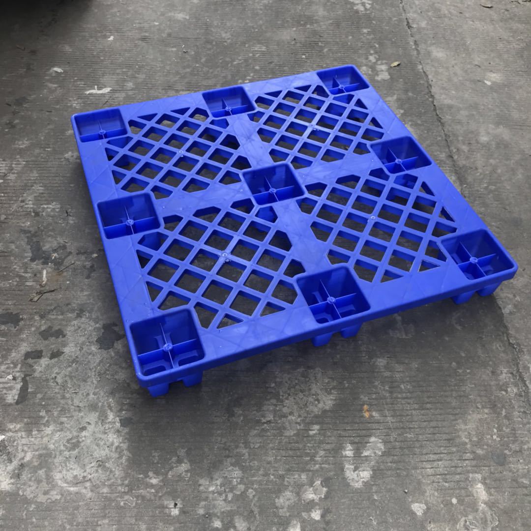新料塑胶九脚托盘 叉车垫板 物流运输仓库防潮塑料卡板 网格栈板