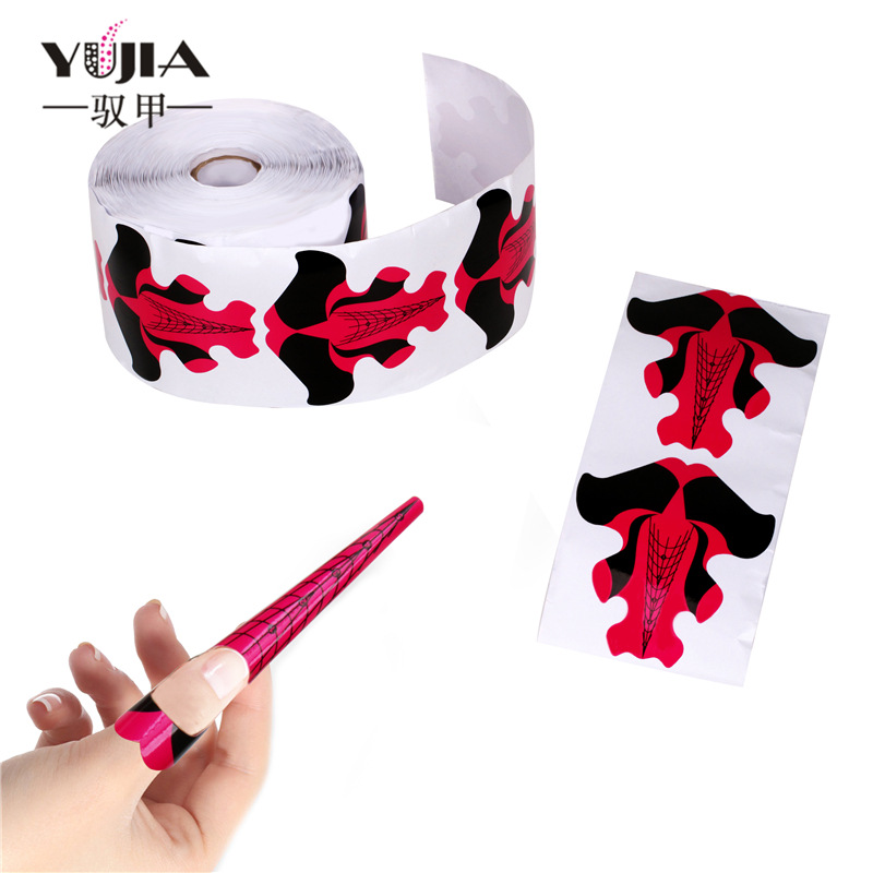 Transfronterizo exclusivo 100/500 piezas titular de papel de uñas de cristal de extensión de peces de colores extensión de papel extensión de uñas