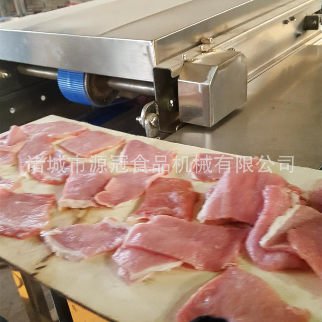 鸡肉切片机 全自动鸭胸开片机 水平鲜肉切多片设备 不锈钢制作