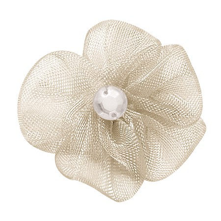 Yao Ming tejido a mano 3cm cinta flor horquilla accesorios decorativos DIY hecho a mano material de producción creativa cinta flor