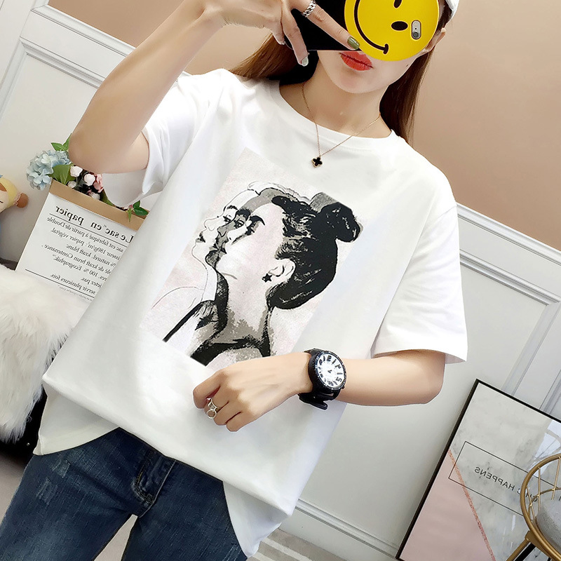 T shirt femme AJBUTTERFLY  AYI DIELIAN en Coton - Ref 3314158 Image 1