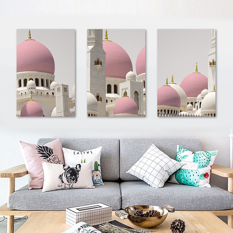 SX179-3幅.欧式唯美建筑装饰画