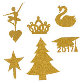 2019万圣节麋鹿圣诞树骷髅头蝙蝠南瓜头蛋糕插牌装饰品可定图案