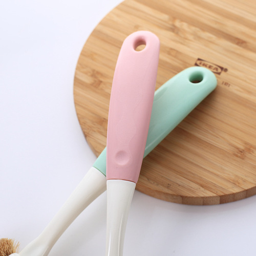 New coconut palm pot brush, non-stick pot brush, non-stick oil pot washing brush, does not hurt the pot pot brush, long-handled cleaning brush