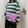 Japanese cute dinosaur, polyurethane shoulder bag, one-shoulder bag, in Japanese style, wholesale