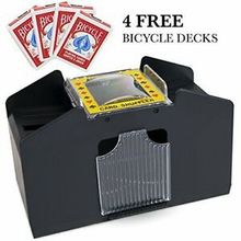 四副洗牌机card shuffler 四付AUTOMATIC 外贸产品中性包装