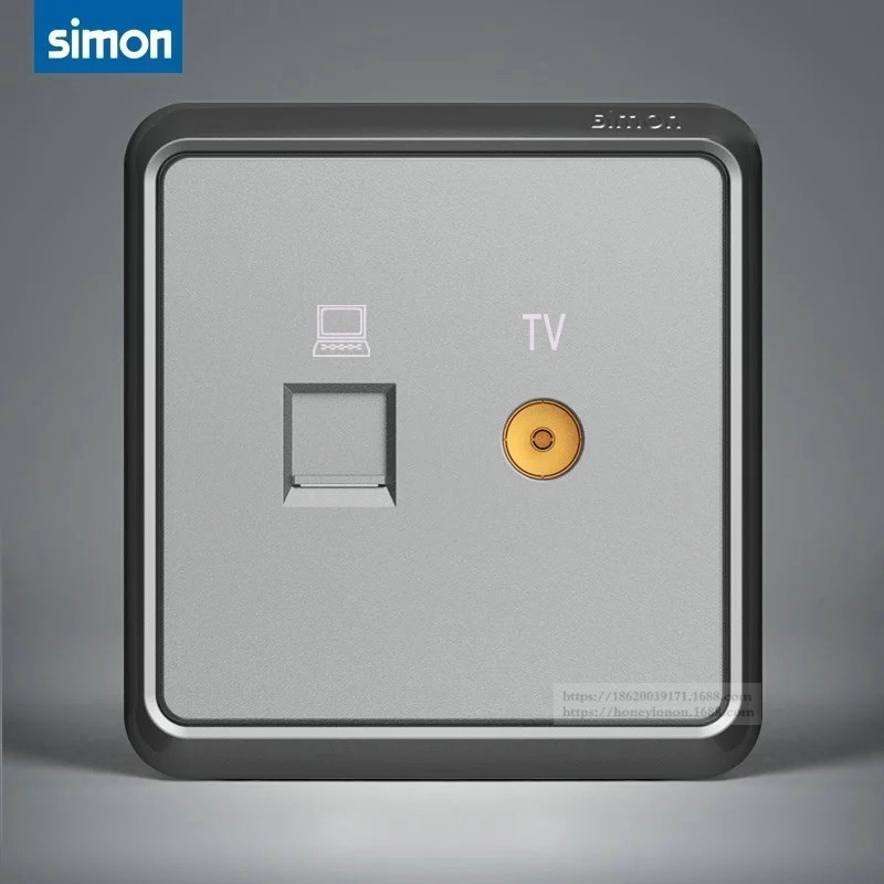 simon 西蒙 E7系列 电视信息插座(荧光灰)735302-61