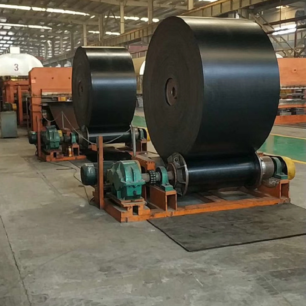 青岛厂家黑色橡胶输送机输送带 NN EP棉帆布流水线传送带