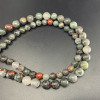 Factory direct selling African bloodstone scattered beads round beads bracelet necklace accessories natural stone semi -finished beads wholesale