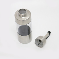 AS304 stainless steel seasoning bottle oil dispenser vinegar bottle transparent visible content food grade, starting from 1 piece per batch