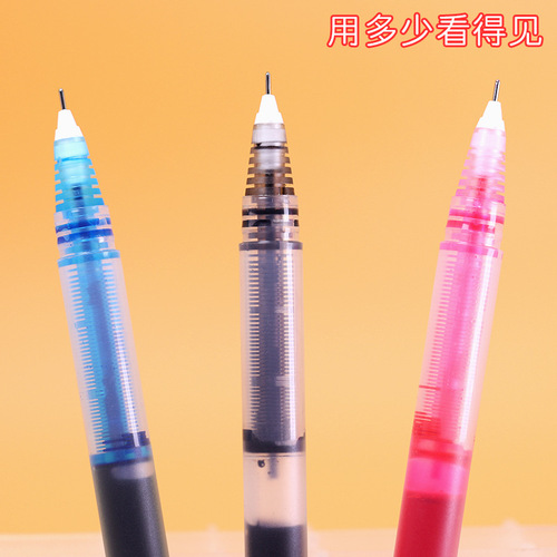 Baixue T16 straight liquid roller ball pen quick-drying color gel pen water pen 0.5mm full needle tube pen hand account painting pen