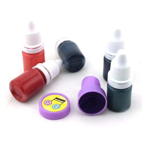 Bottled atomic red seal ink, office quick-drying, non-smudged, suitable for stamp pads, small bottles of official seal ink pads