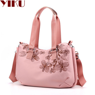 Bag handbag 2019 new pattern Embroidered Bag Inclined shoulder bag Canvas bag Women's singles Shoulder bag High-capacity oxford nylon