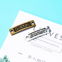 ��� 35*10MM�Ͻ��L���l sister �p����ĸ��  DIY�������l