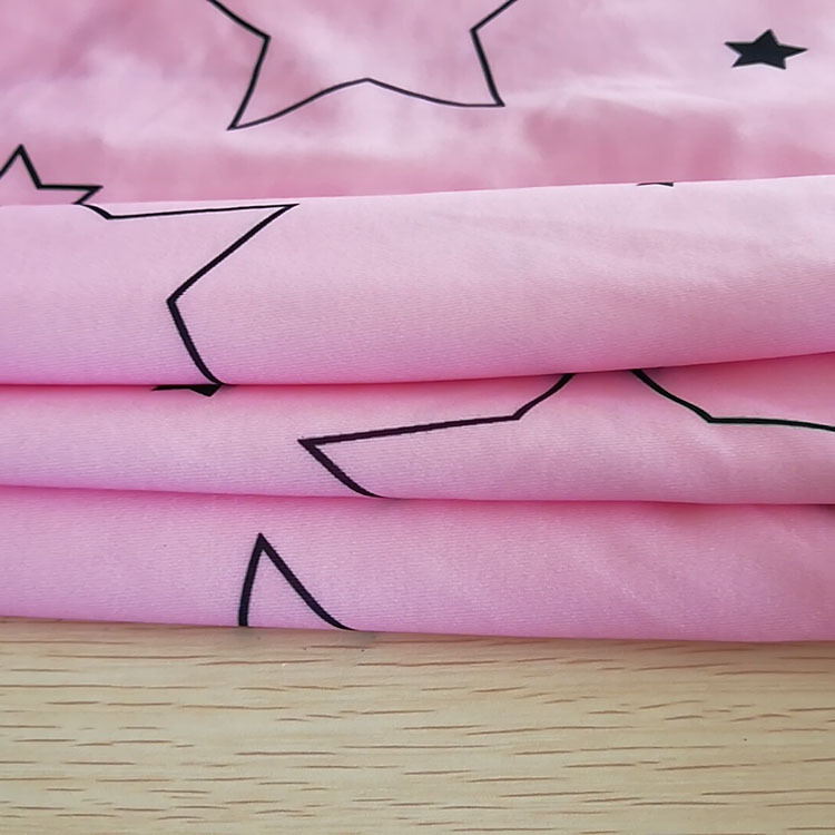 工厂直销磨毛牛奶丝面料 数码印花弹力涤纶针织面料