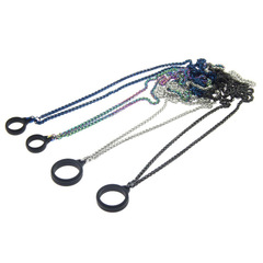 Suitable for fifth generation phantom metal necklace lanyard silicone ring mobile phone lanyard keel chain snake bone chain lanyard