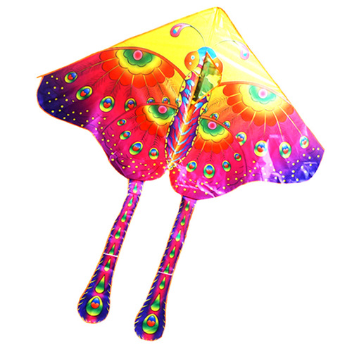 Weifang Kite Wholesale Factory Direct Sales Breeze Easy to Fly Large Kite Rainbow Colorful Peacock Butterfly Kite for Children