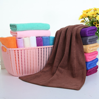 批发理发店美容院毛巾加厚吸水擦车巾 家政清洁 广告赠品定制logo|ru