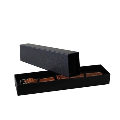 现货黑色高质量牛皮纸表带盒包装盒 礼品包装礼盒手表带外盒|ms