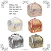 new pattern laser multi-function portable Makeup box Makeup hold-all Nail Tools pu Cosmetic skin