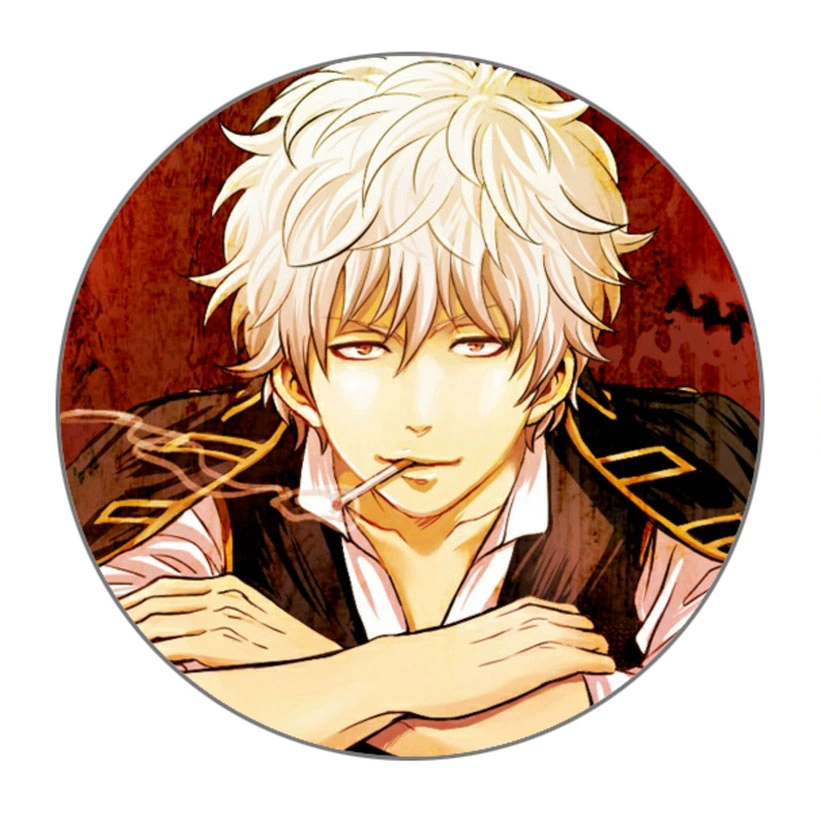 Аниме держатель для телефона, рамка Gintama, ленивый держатель, несколько вариантов, серебристый
