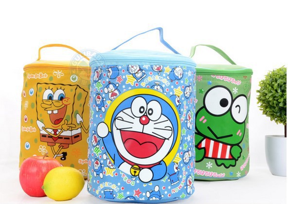 卡通圆筒保温袋 K猫保冷袋 叮当 美乐迪  轻松熊锡箔保温饭盒袋