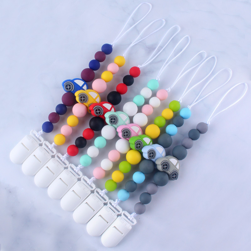 DIY bebé chupete cadena coche de silicona chupete cuerda Amazon mordedor anti-gota Cadena de comercio exterior Nuevo