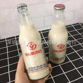 批发泰国原装进口VAMINO哇米诺豆奶饮料玻璃瓶饮品300ml 24瓶一箱