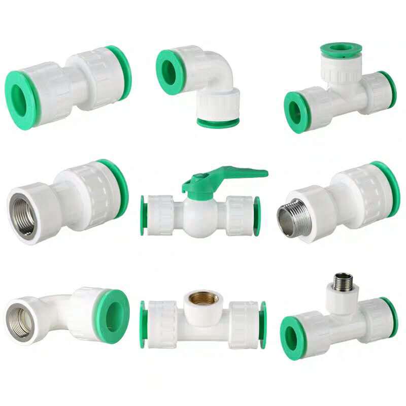 ppr Melt Water pipe Joint Specifications Complete universal fast Direct head Whip Fittings