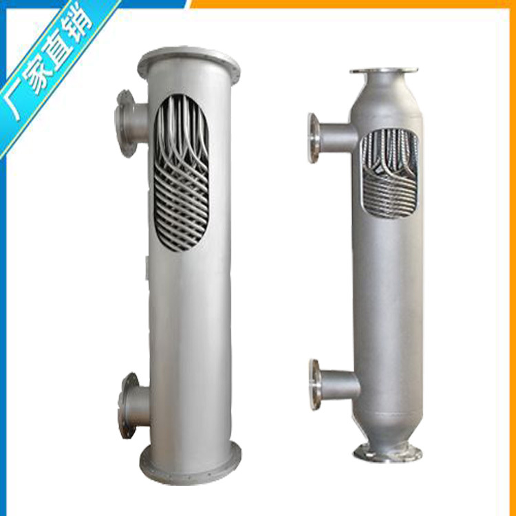 汽水螺纹管壳热交换器 定制气体冷凝回收器 化工耐腐加热冷却设备