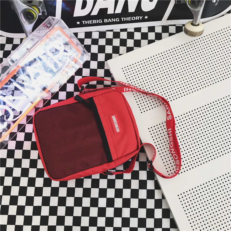 斜挎包男 日系休闲单肩包 女邮差包 帆布学生小挎包 个性斜跨背包|ms