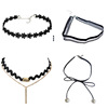 Brand fashionable chain for key bag , universal necklace, choker with tassels, set, internet celebrity, city style, simple and elegant design