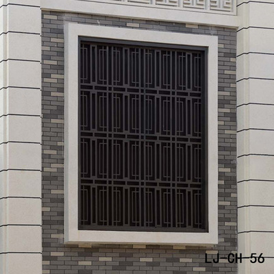 上海隆崛厂家直销铝合金护窗防盗窗定制铝艺阳台窗防护窗|ms