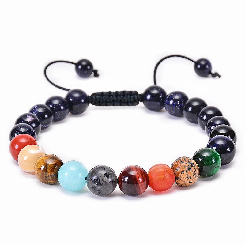 natural stone Material Fashion Planet Natural Stone Men's Bracelets Men Beaded Bracelets