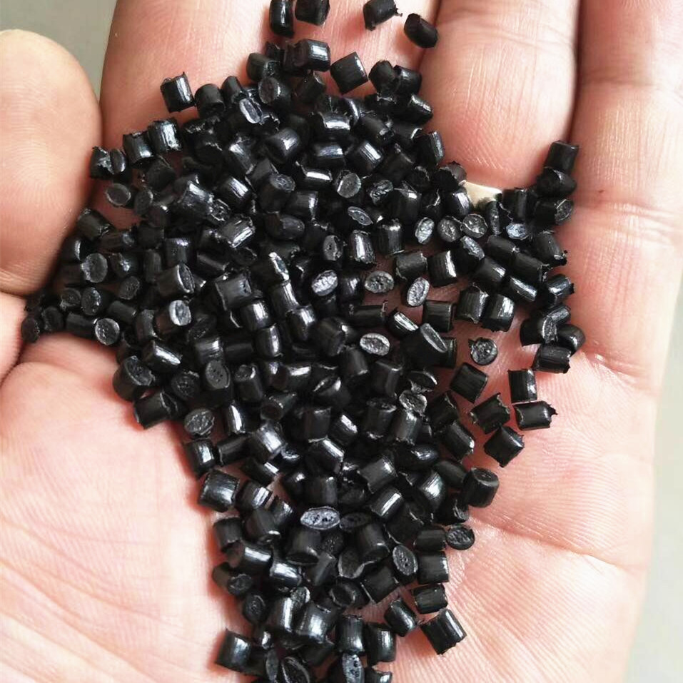 PE塑料颗粒 韩国进口PE管防腐保温管工程管道夹克管用黑颗粒