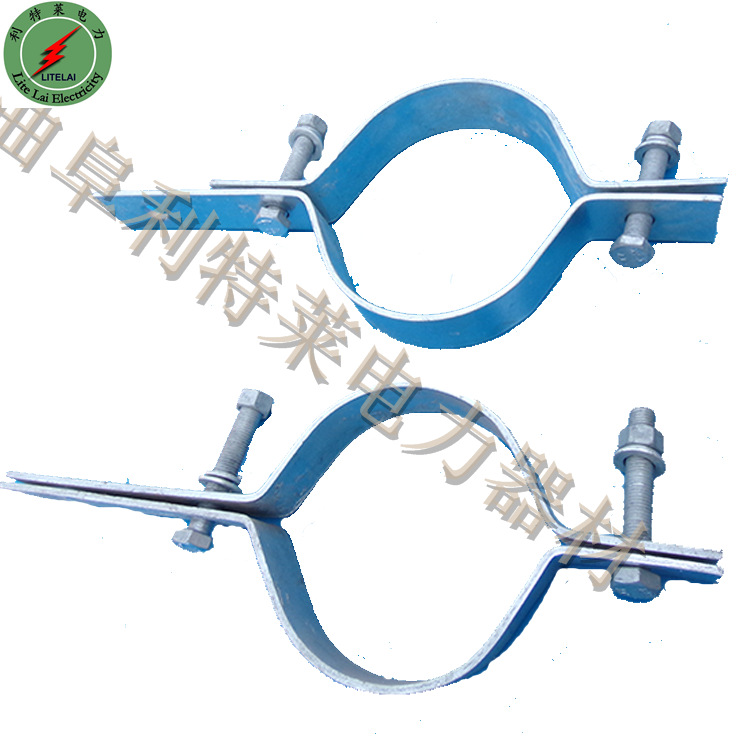 抱箍紧固件 电线杆紧固夹具 光缆拉线抱箍电力金具厂家定做型号全