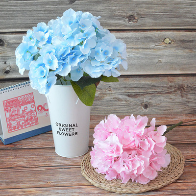 批发5头把束马洛卡无叶绣球花 婚庆仿真花家居软装摄影装饰道具|ru